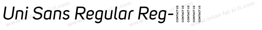 Uni Sans Regular Reg字体转换